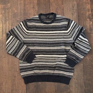 Joseph Abboud Multicolor Striped Crewneck Sweater